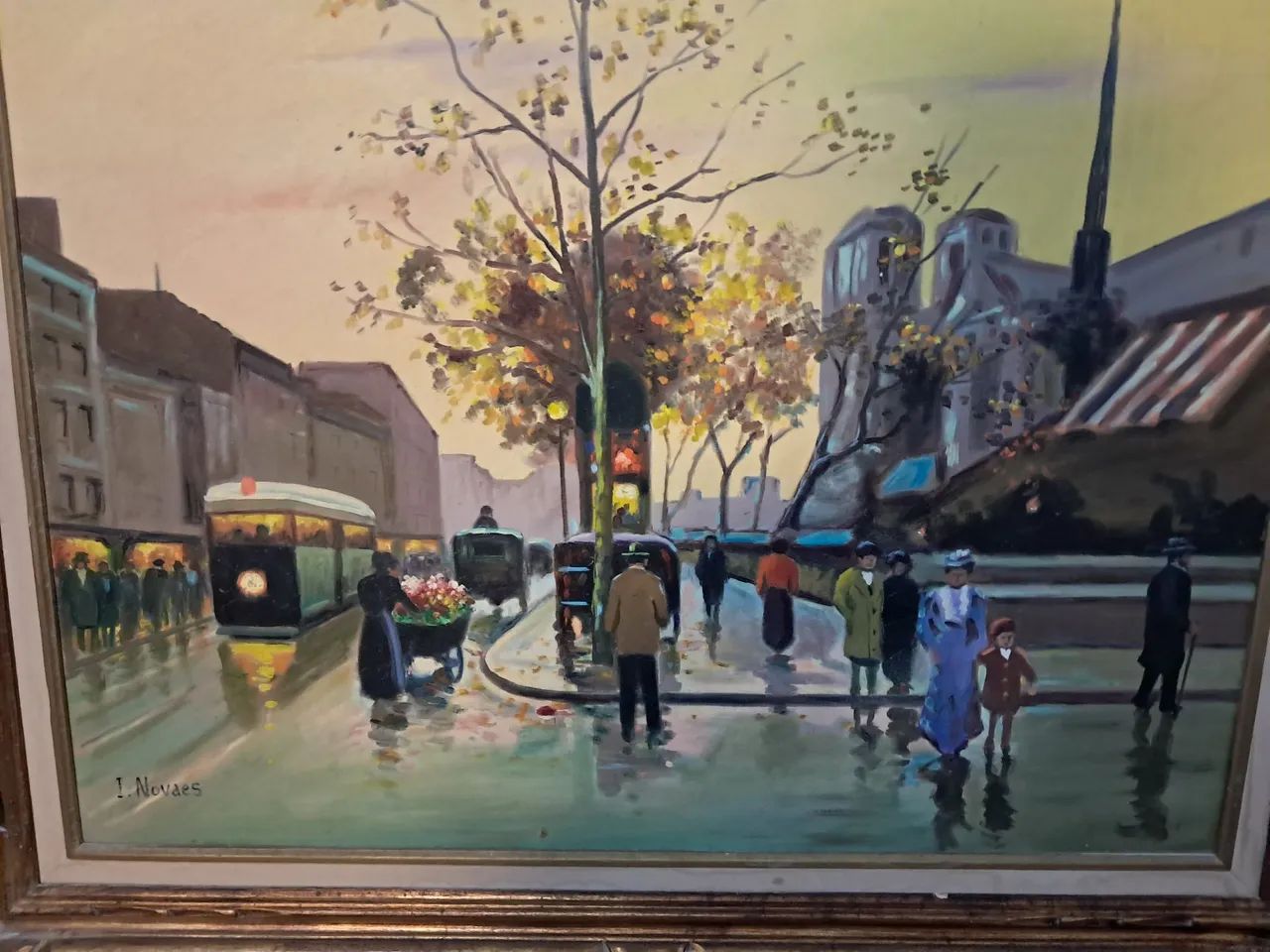 Quadro Tela a óleo do artista Ivonildo Novaes - Pintura londres