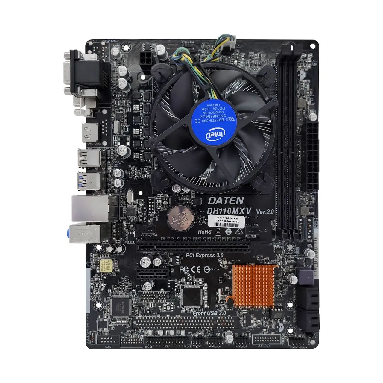 Kit 1151 Placa Mãe Daten DH 110+ I3 6300 + Cooler