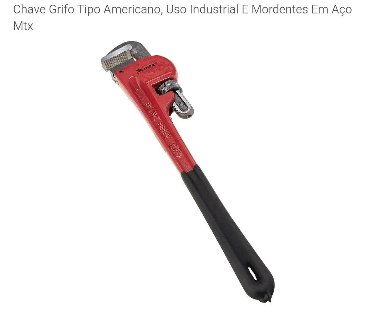 Chave Grifo Tipo Americano Industrial MTX