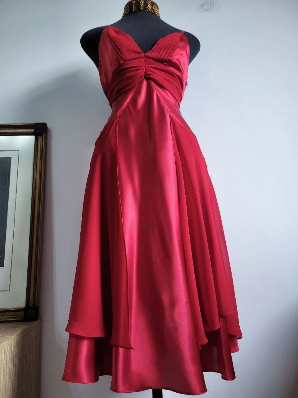 Vestido Vermelho Festa - Foto 3