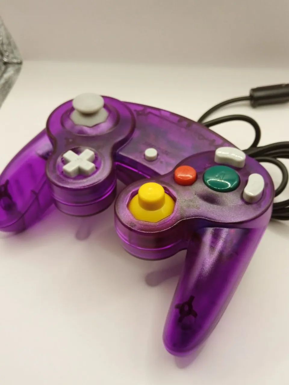 Controle GameCube Nintendo Wii Roxo Transparente  - Foto 2