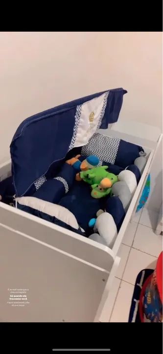 Berço Cama Infantil Branco - 3 em 1 - Foto 2