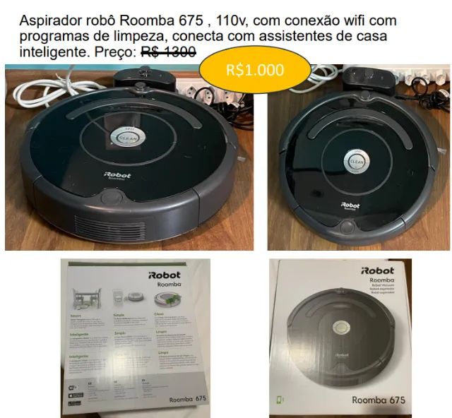 Aspirador Robô Roomba - Foto 2