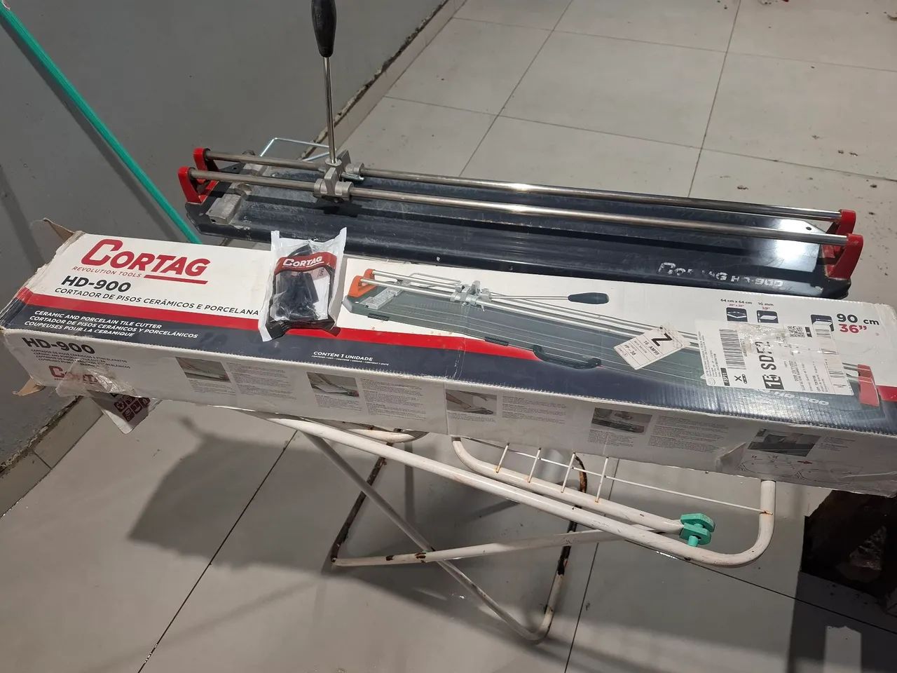 Cortador se piso cerâmica/ porcelanato hd900 90 cm - Foto 5