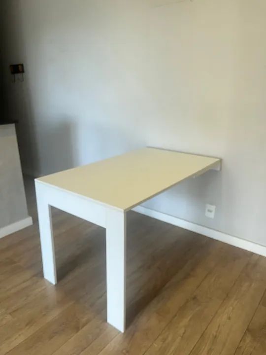 Mesa Quadro Dobrável Branca