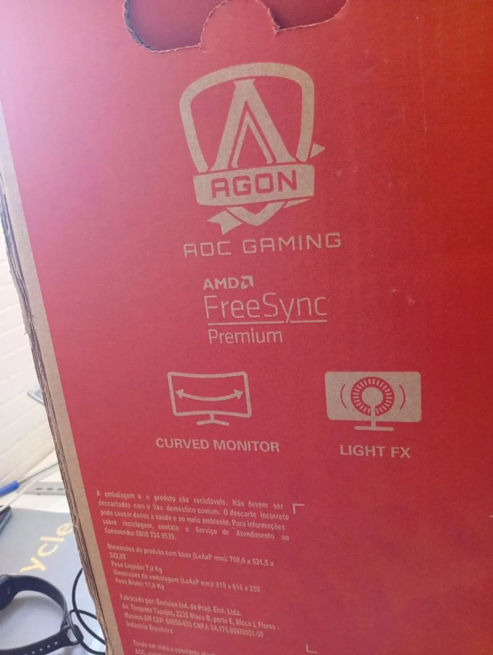 Monitor Gamer AOC Agon 31.5" - Foto 3