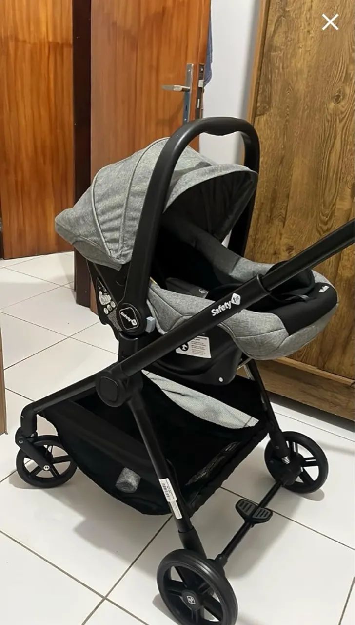 Carrinho de Bebê Safety 1st  + bebê conforto + canguru - Foto 2