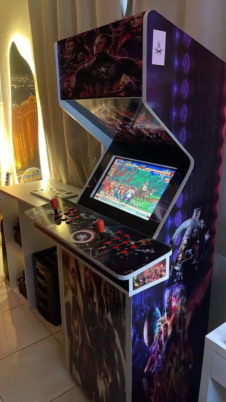 FLIPERAMA 8 mil jogos! Revisado recentemente funcionamento tudo!