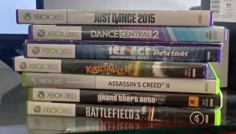 Kit Microsoft Xbox 360 + Kinect Slim + Controle + Jogos - Foto 4