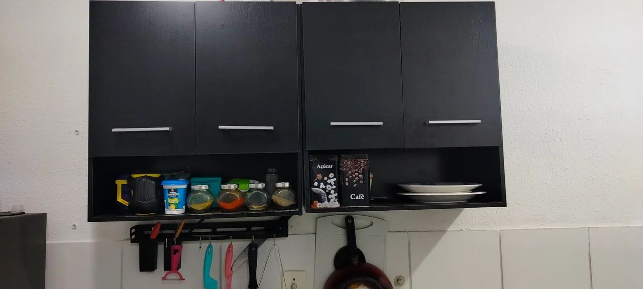 Armário de Cozinha Preto