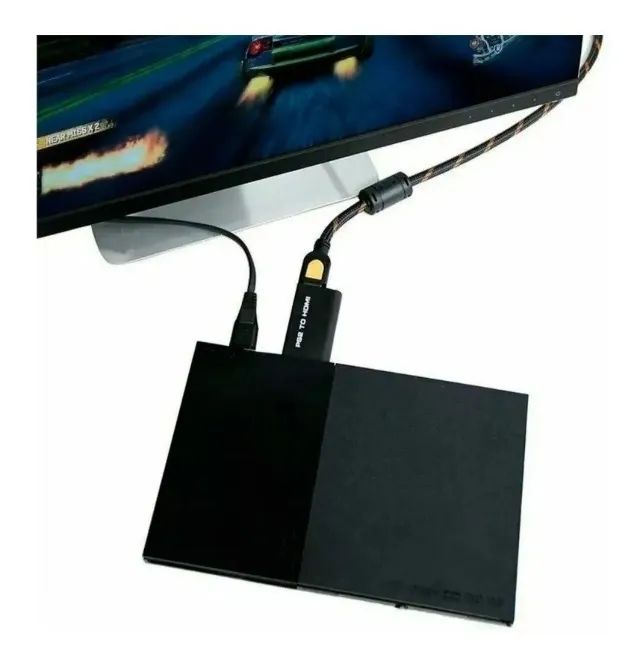 Adaptador Conversor Ps2 Playstation 2 Para Hdmi Tv Monitor - Loja Coimbra Entregamos  - Foto 4