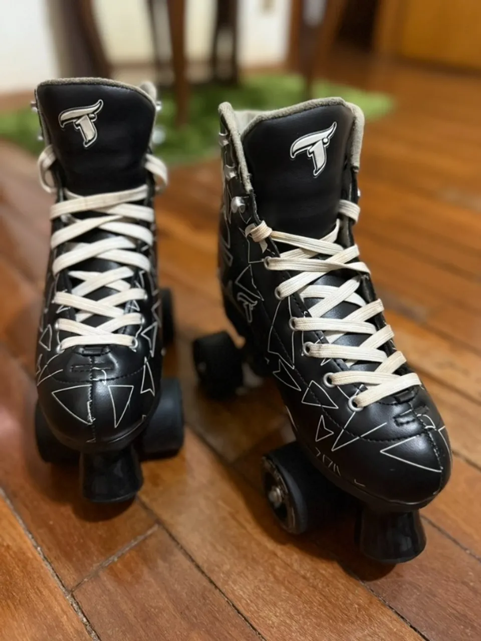 Patins Quad + Kit Protetores - Traxart - tamanho 36/37