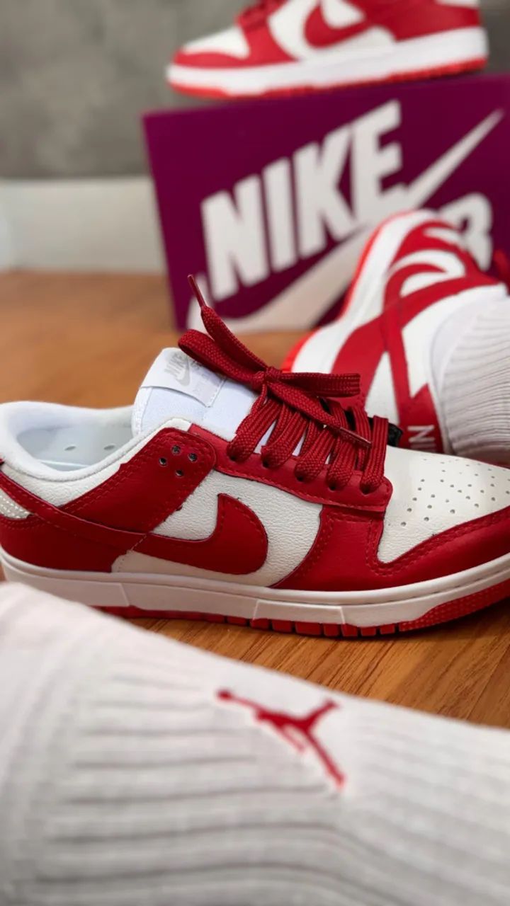 Nike SB Dunk Vermelho Unissex Premium - Foto 3