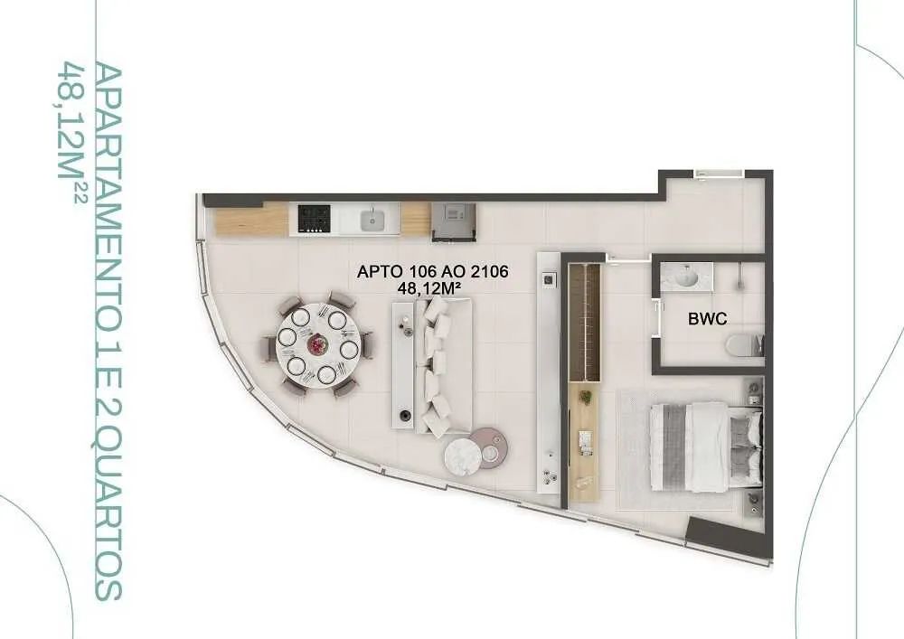 HRS - PRAIA DE GAMELEIRA - SEU APARTAMENTO EM BOA VIAGEM - ÓTIMA LOCALIZAÇÃO - 1 QUARTO (1 - Foto 3