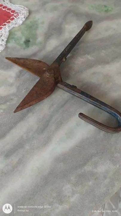 Tesoura de cortar metal antiga amparo - Foto 3