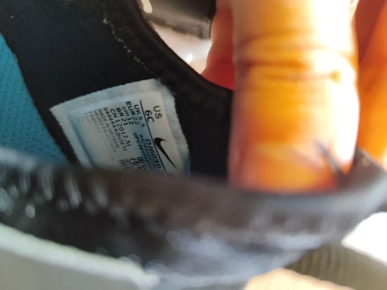 Tênis Nike Bebê - Tamanho 21 - Preto - Foto 3