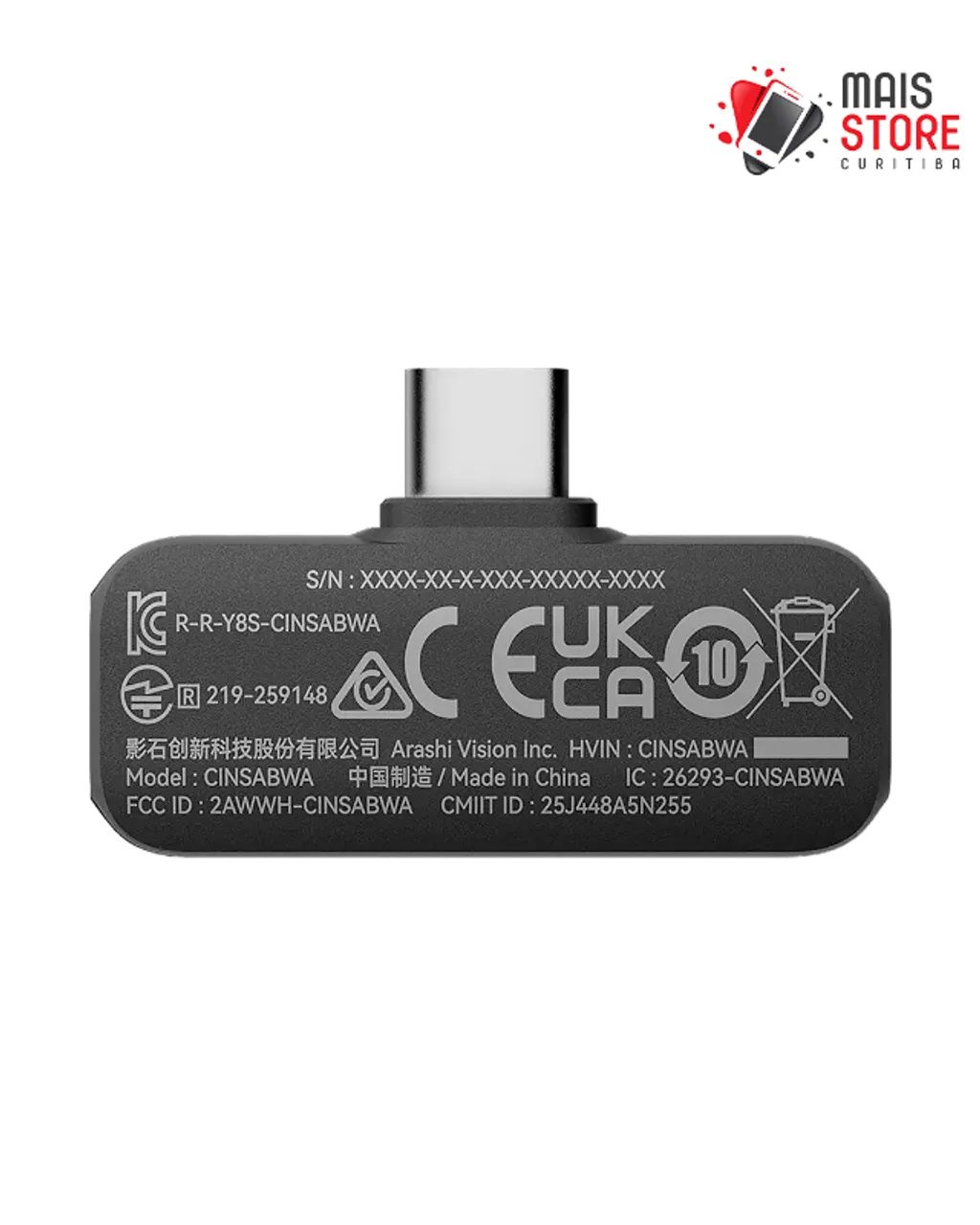Microfone Insta360 Mic Air (1 TX + 1 RX) (Novo/ Lacrado) - Foto 5