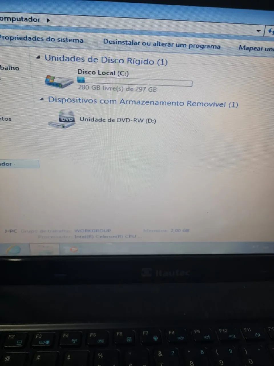 Itautec Notebook W7510 - used64308003063041121