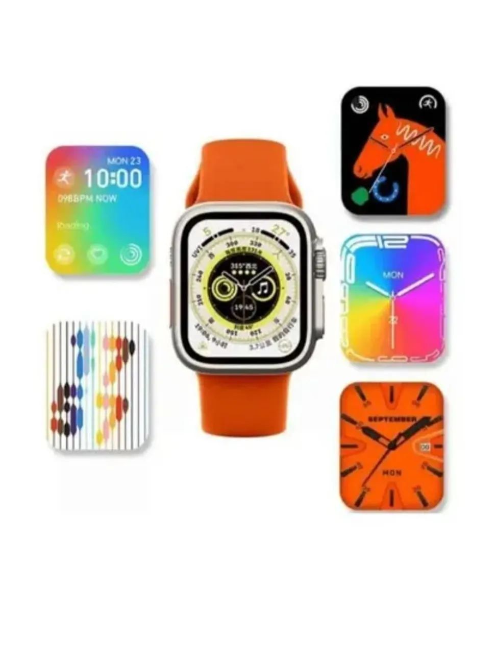 Smartwatch X8 Ultra + com Pulseira Preta  - Foto 2