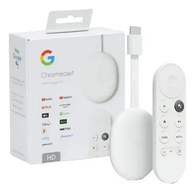 Google Chromecast 4 Ga03131-us 4a Geração Voz Hd Branco