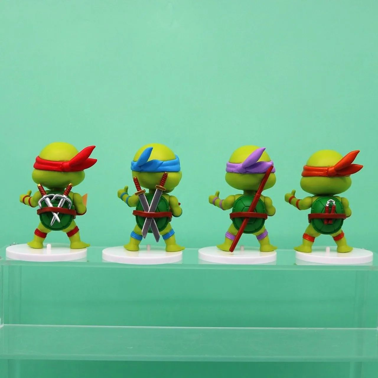 Coleção de Bonecos Tartaruga Ninja Articulado 5pcs - Foto 4
