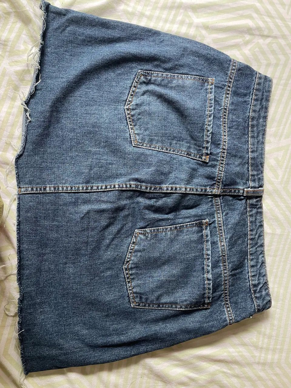 Mini saia jeans tamanho 46 - Foto 4