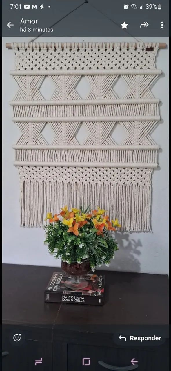 Macrame de Parede - Decoração Boho Chic