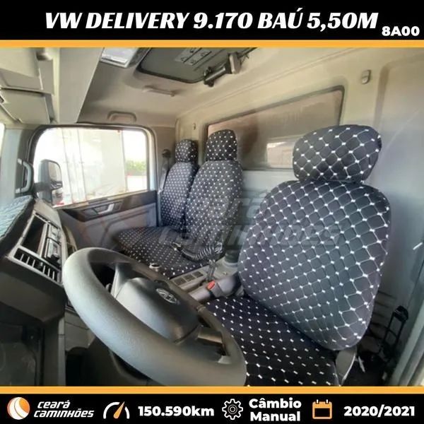 Vw 9.170 Delivery Prime 2021/2022 Baú 5,50m Caminhão 3/4 ( 9-170 / 9170 / 9 170 ) - Foto 10
