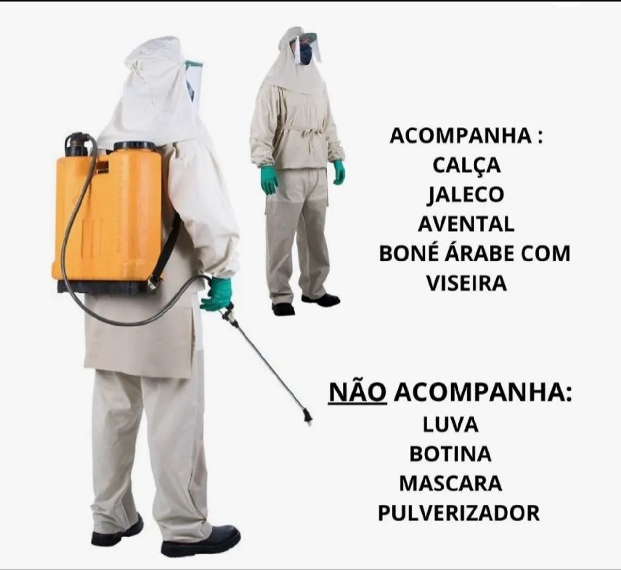 Roupa de segurança para proteção química EPI - Foto 4