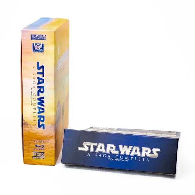Star Wars A Saga Completa Blu-ray 9 discos - estado de novo - Foto 4