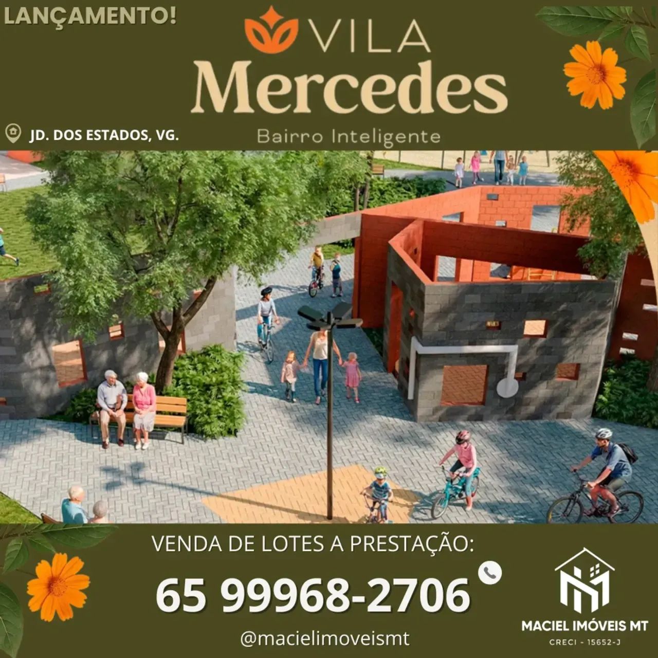 Vila Mercedes, bairro inteligente no Jardim dos Estados, Várzea Grande. - Foto 7