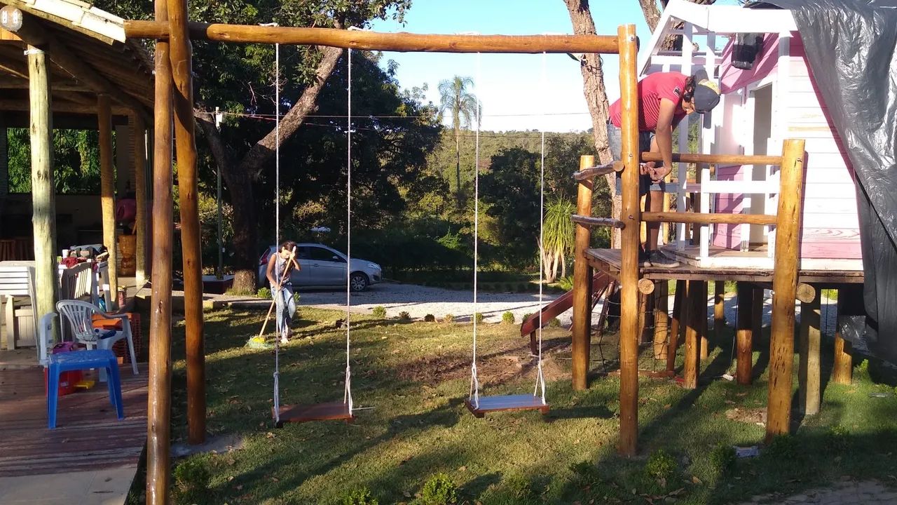 Playground de madeira - Foto 2