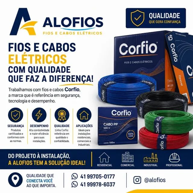 fios e cabos elétricos corfio