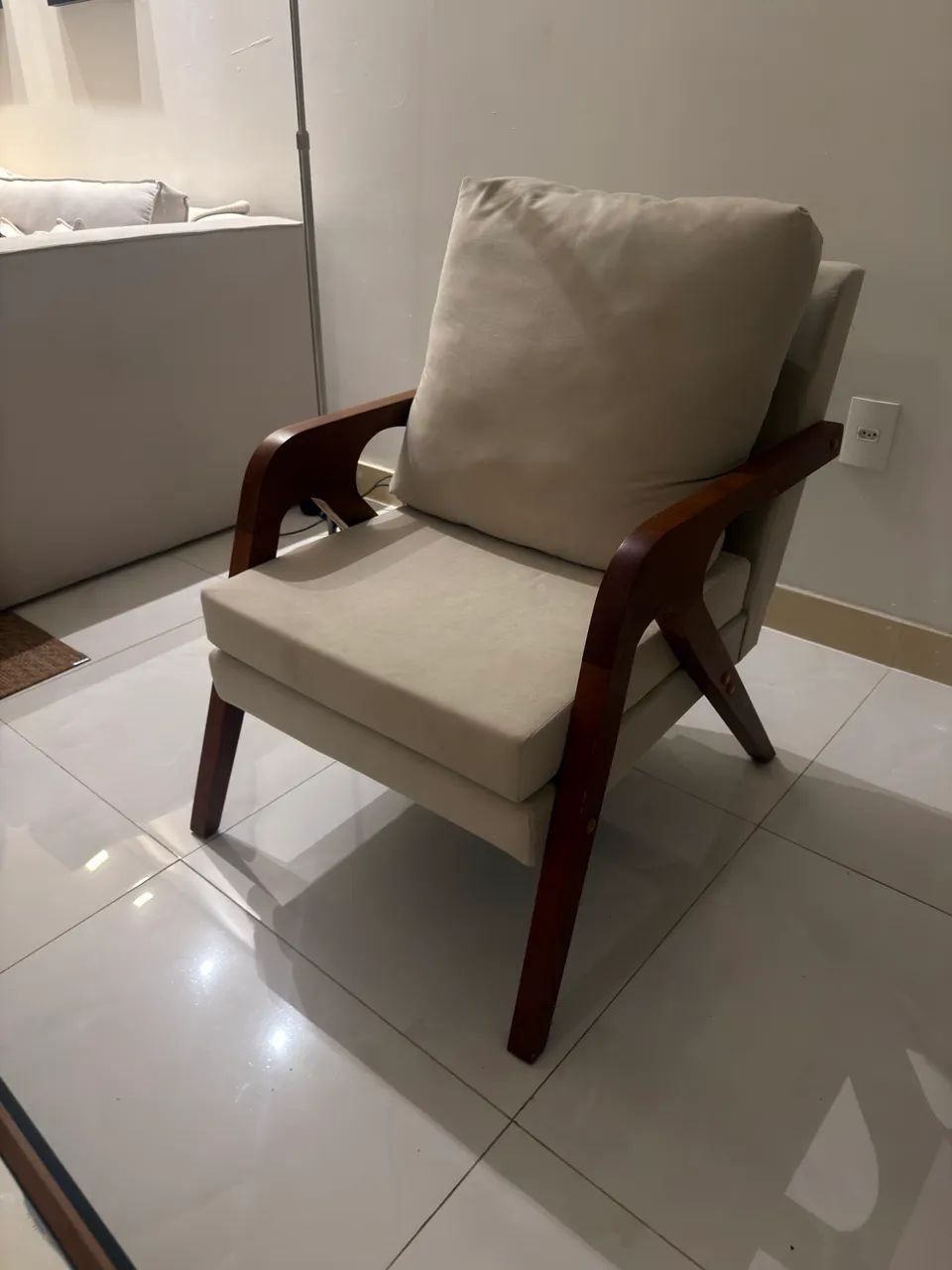 Kit poltronas bege  - Foto 4