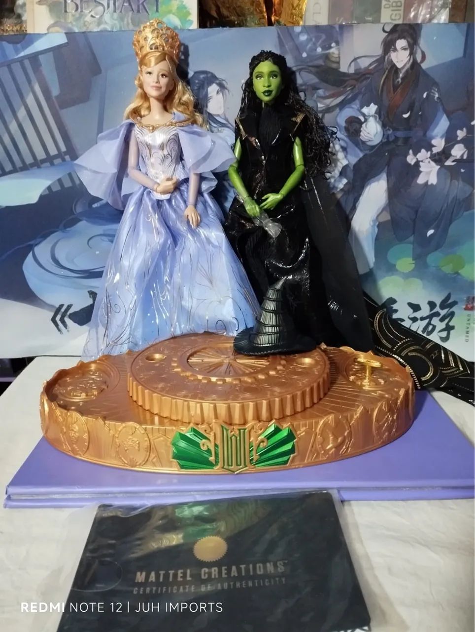 Bonecas Glinda e Elphaba wicked 
