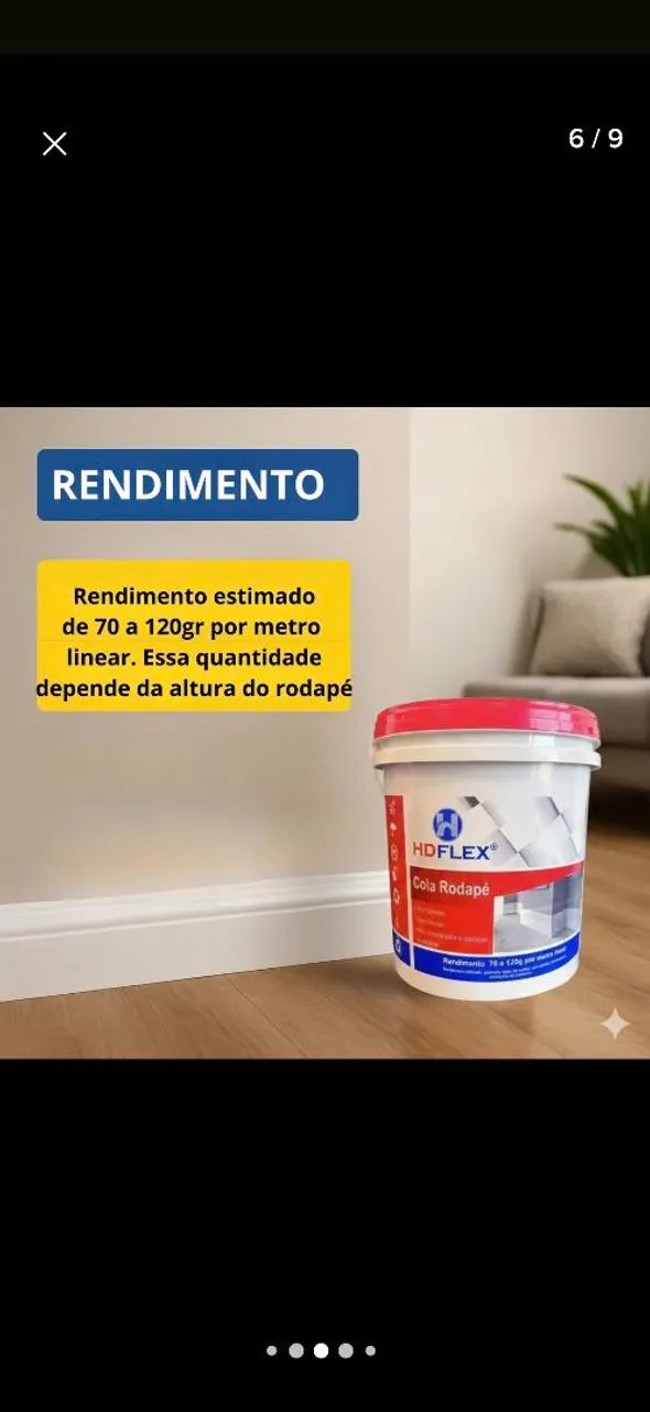 Cola para rodapé ou boiserie  - Foto 2