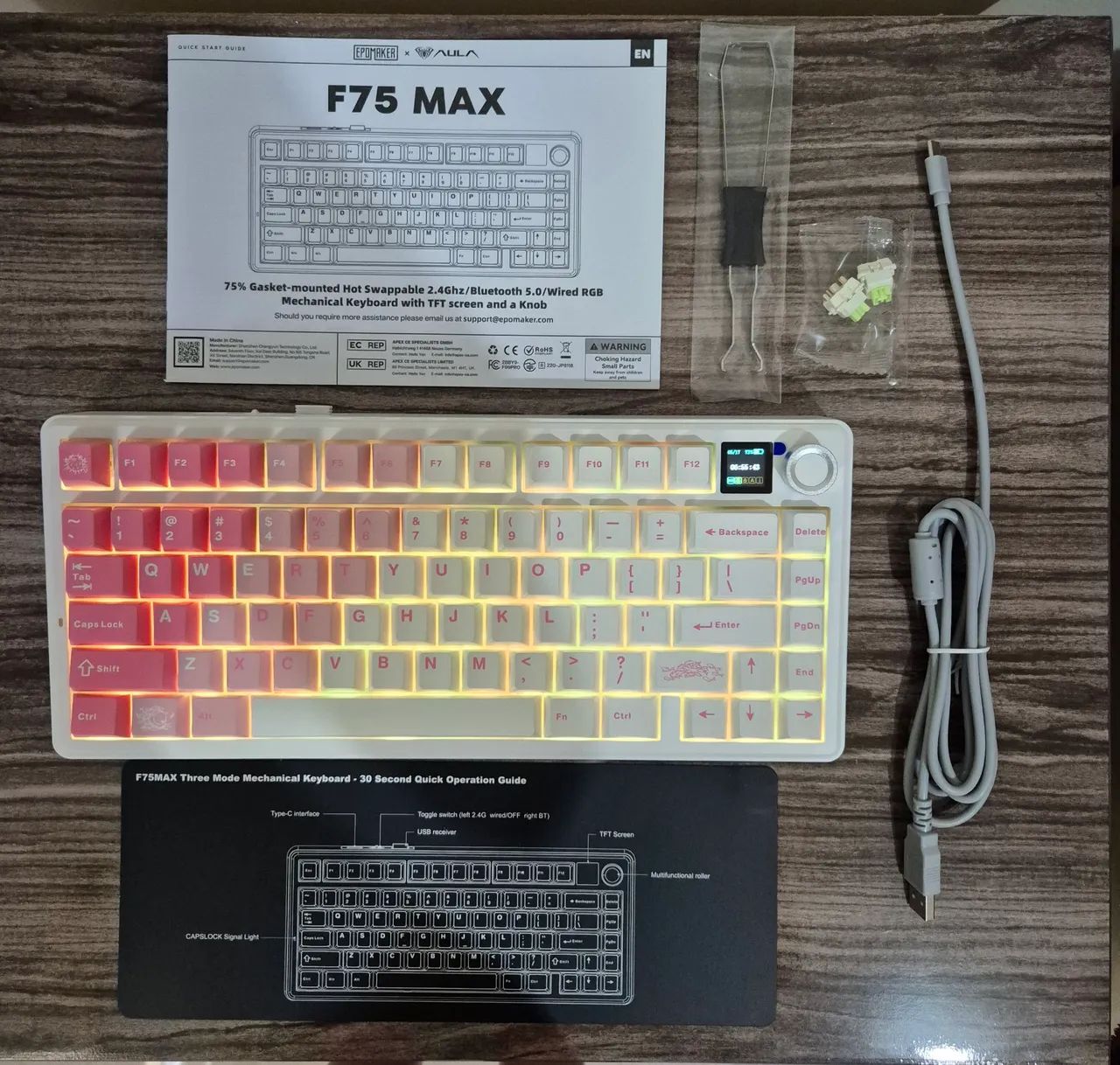 Teclado Mecânico AULA F75 MAX - Foto 3