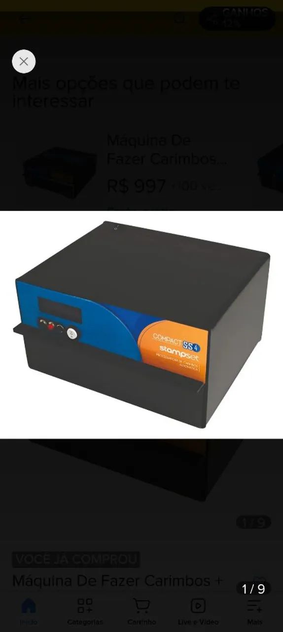 Máquina de Carimbos Stampset SS4
