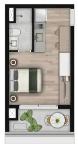 PLANTA 25m²