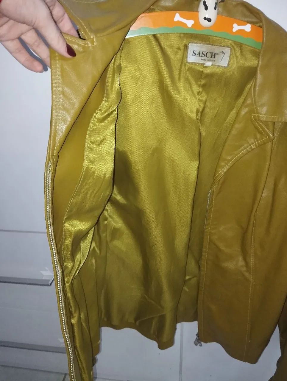 Jaqueta de couro Mostarda  - Foto 2