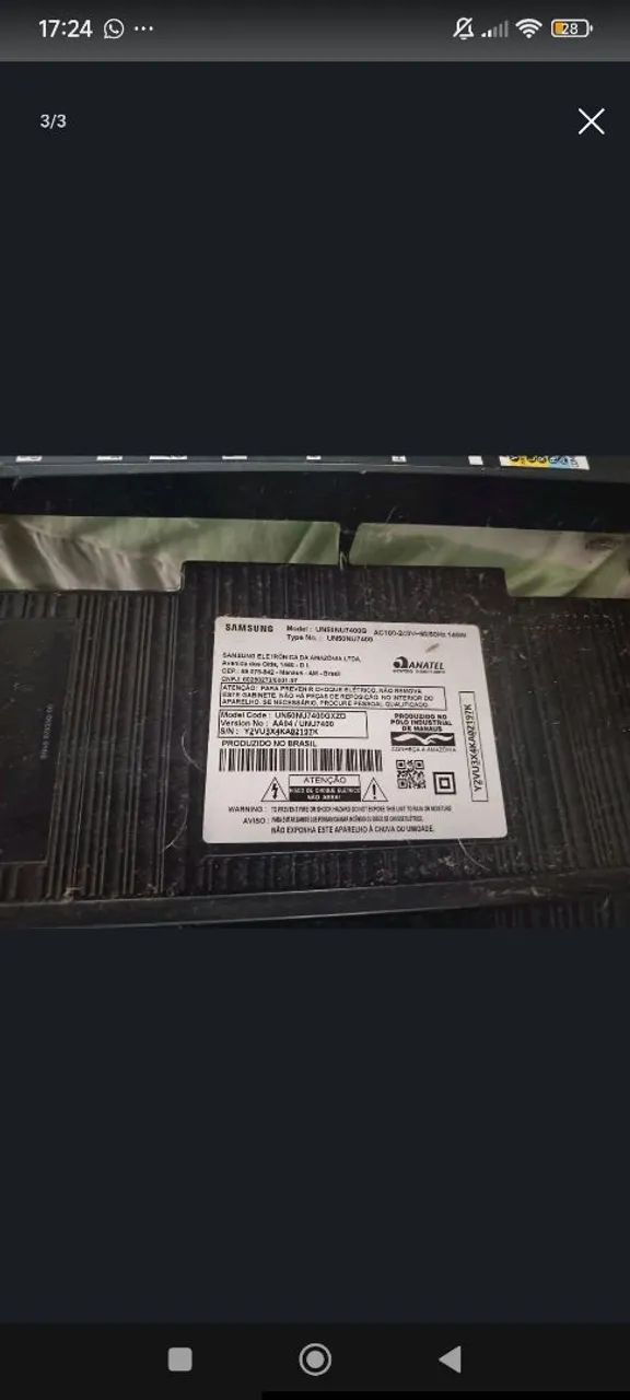 Tv Samsung 50" para retirada de peças  - Foto 3