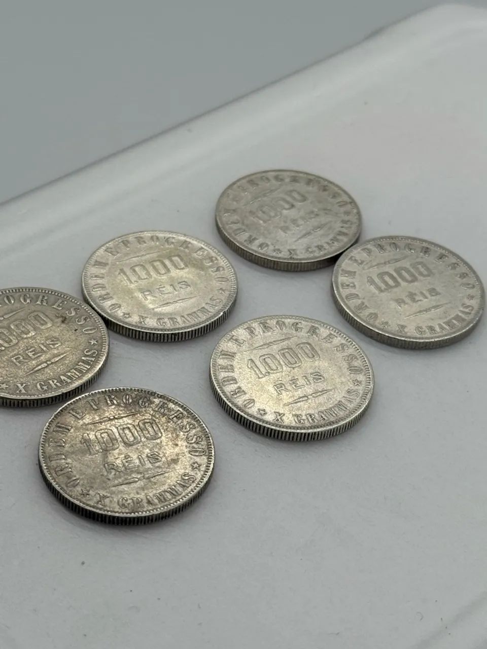 Lote moedas 1000 prata  - Foto 5