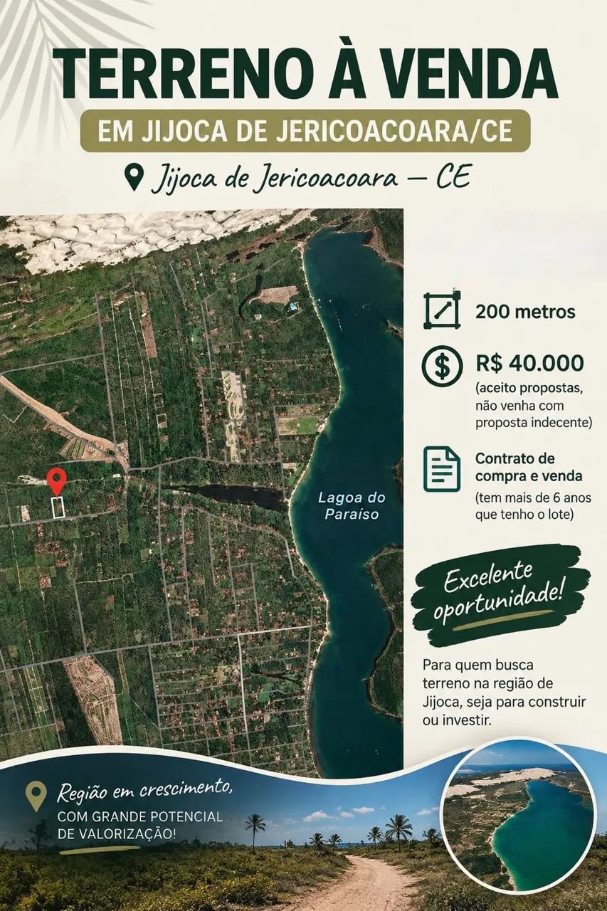 Vendo Lote em JIJOCA DE JERICOACOARA 