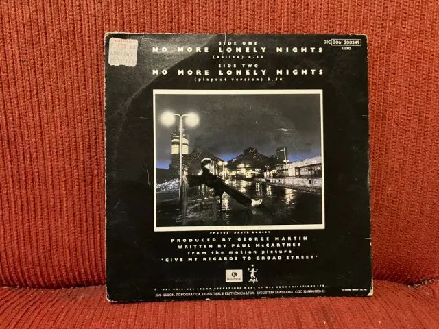 LP Vinil Compacto Paul McCartney No More Lonely Nights - Foto 2
