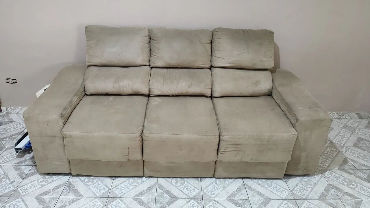 Sofá 3 lugares retrátil para retirar no local!!