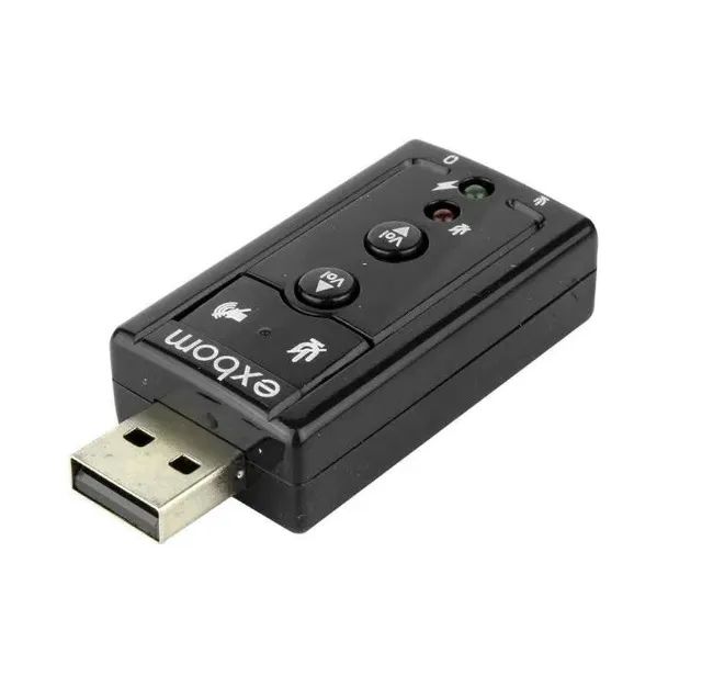 Placa De Som Usb 7.1 Canais Exbom - Foto 5