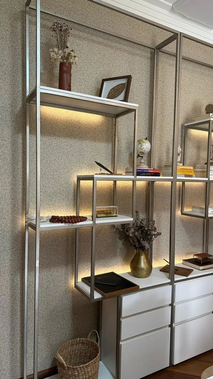 Estante em metal com led - Foto 3