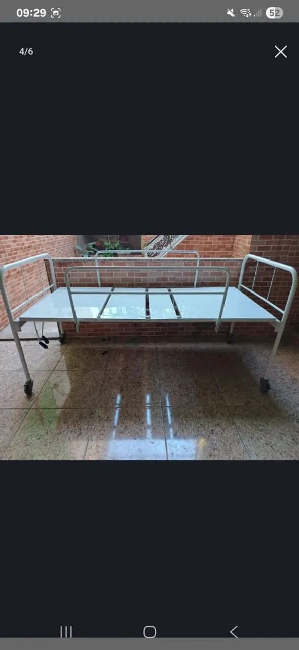 Cama hospitalar com colchão com proteção impermeável  - Foto 3