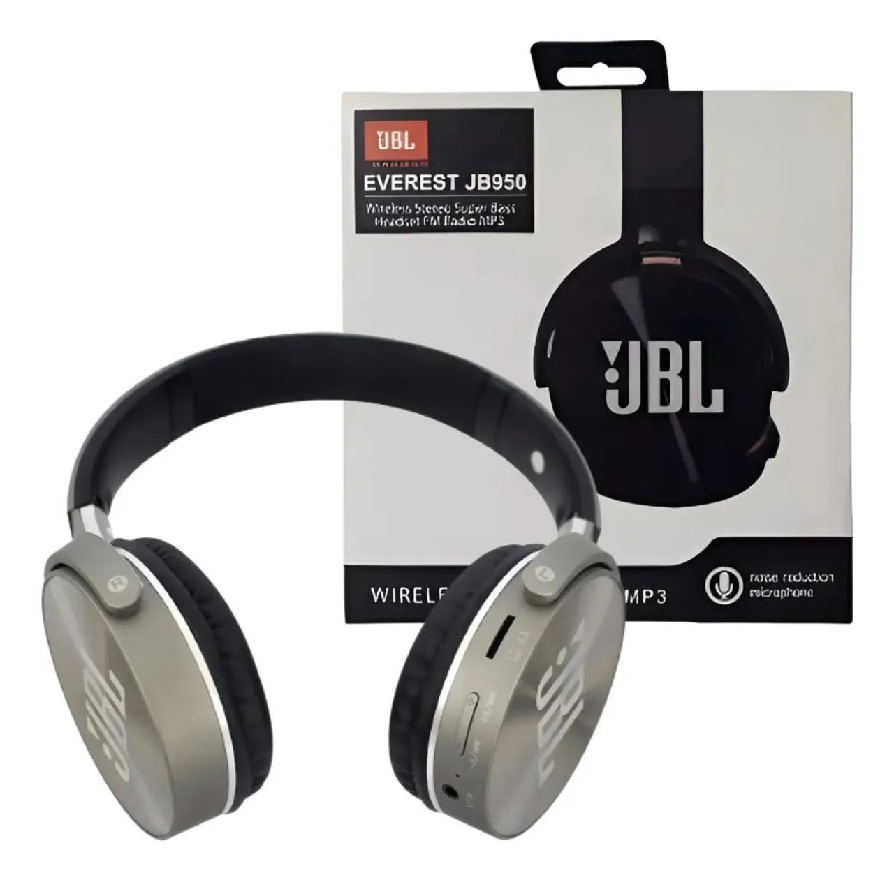 Fone Bluetooth Ouvido JB950 Sem Fio Everest Preto