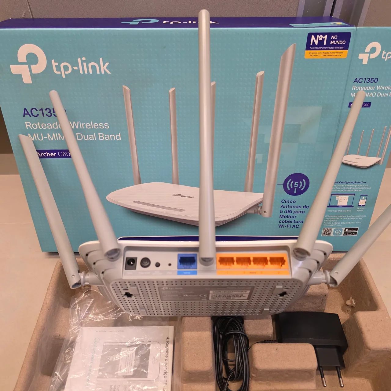 Roteador TP-link Archer C60 - Wireless Dual Band AC1350 - Quase Doação!! - Foto 5